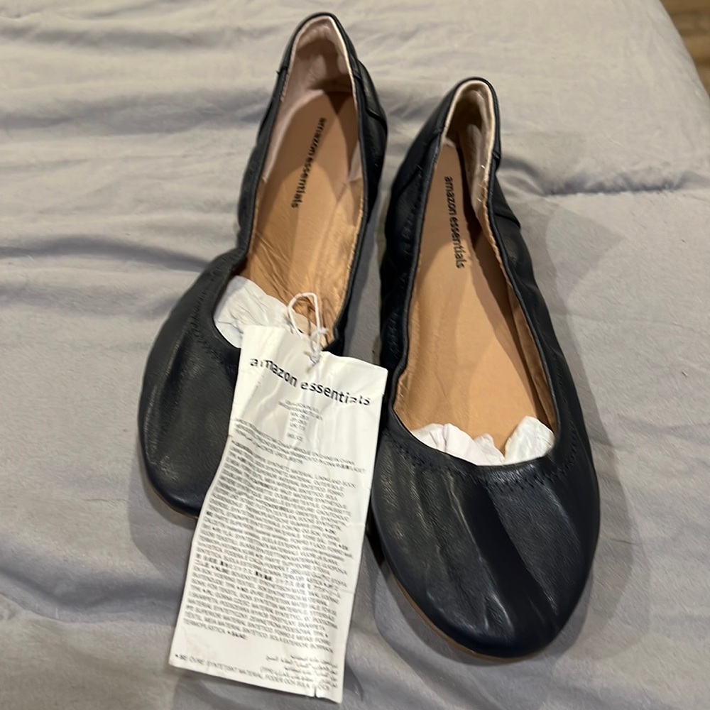 Navy blue slip on shoes
